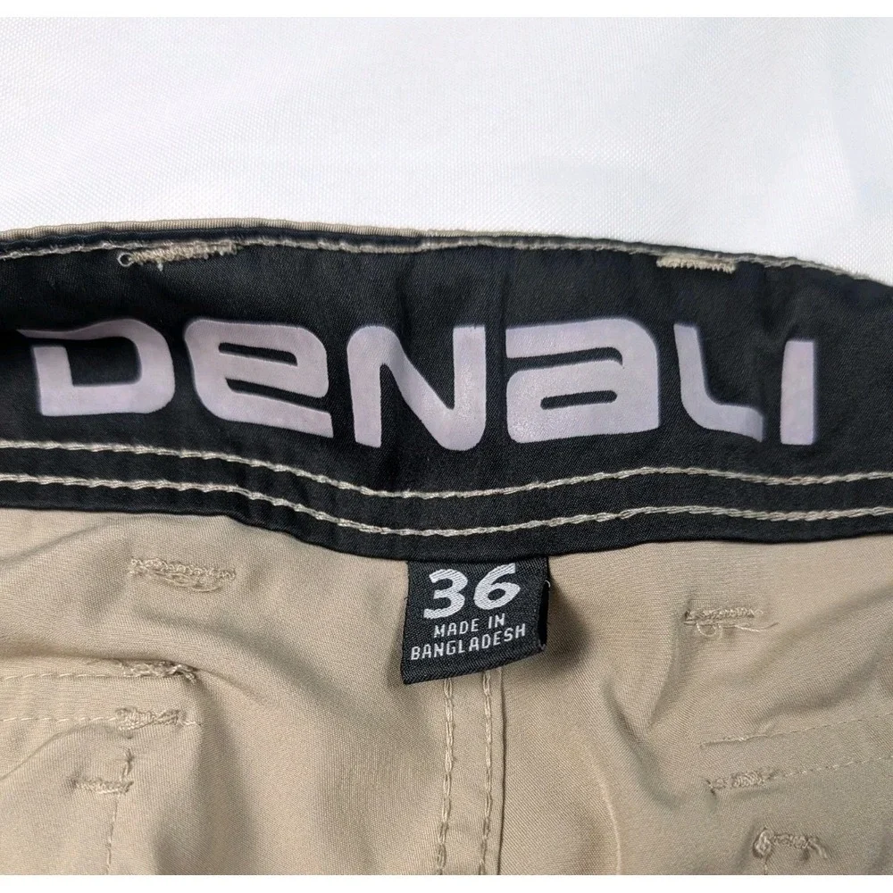 Denali Men's Cargo Shorts Size 36 Sandstone Performance Stretch Hiking
